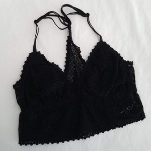"Aerie" Black Lace Bralette